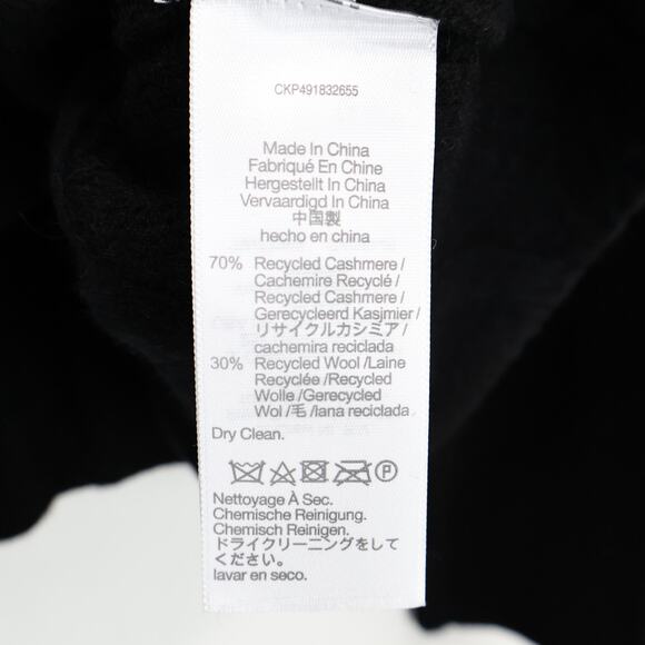 Madewell Ribbed Cashmere Wool Blend Pullover Sweater Heather Asphalt XS NWT - Picture 8 of 8